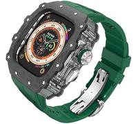 SLCHJX Kit MOD CASA MOD di orologi in fibra di carbonio ， per ultra 2 49 mm ， cinghia di orologio di lusso+custodia per orologio in fibra di carbonio ， per la serie 9/8/7/6/5/4/SE 45mm 44mm Accessori