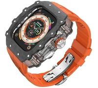 SLCHJX Kit MOD CASA MOD di orologi in fibra di carbonio , per ultra 2 49 mm , cinghia di orologio di lusso+custodia per orologio in fibra di carbonio , per la serie 9/8/7/6/5/4/SE 45mm 44mm Accessori