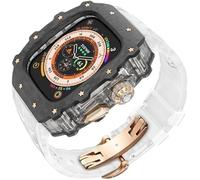 SLCHJX Kit MOD CASA MOD di orologi in fibra di carbonio , per ultra 2 49 mm , cinghia di orologio di lusso+custodia per orologio in fibra di carbonio , per la serie 9/8/7/6/5/4/SE 45mm 44mm Accessori