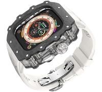 SLCHJX Kit MOD CASA MOD di orologi in fibra di carbonio , per ultra 2 49 mm , cinghia di orologio di lusso+custodia per orologio in fibra di carbonio , per la serie 9/8/7/6/5/4/SE 45mm 44mm Accessori