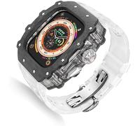 SLCHJX Kit MOD CASA MOD di orologi in fibra di carbonio ， per ultra 2 49 mm ， cinghia di orologio di lusso+custodia per orologio in fibra di carbonio ， per la serie 9/8/7/6/5/4/SE 45mm 44mm Accessori