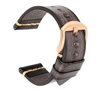 SLCHJX Maikes - Cinturino in vera pelle, per Galaxy Watch Strap 20 mm, 22 mm, 24 mm, cinturino per orologio, Polar Grey-Roes, 20mm