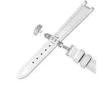 SLCHJX Mucca vera pelle di guardia in pelle per 1853 T094210 Women Watch Cingle Bracciale 12mm con chiusura a farfalla Stee inossidabile