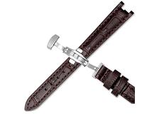 SLCHJX Mucca vera pelle di guardia in pelle per 1853 T094210 Women Watch Cingle Bracciale 12mm con chiusura a farfalla Stee inossidabile