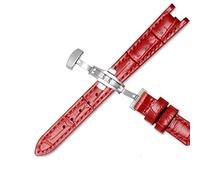 SLCHJX Mucca vera pelle di guardia in pelle per 1853 T094210 Women Watch Cingle Bracciale 12mm con chiusura a farfalla Stee inossidabile