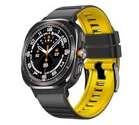 SLCHJX Nessun cinturino in silicone per Galaxy Watch 7 Ultra 47mm Bracciale a banda ad anello per Galaxy Watch Ultra Quick Blavband
