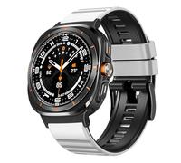 SLCHJX Nessun cinturino in silicone per Galaxy Watch 7 Ultra 47mm Bracciale a banda ad anello per Galaxy Watch Ultra Quick Blavband
