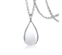 SLCHJX Nuova Vogue Urn Water Drop lacrimogena Collana in Acciaio in Acciaio in Acciaio Collar per Donne Uomini di Cenere Gioiello