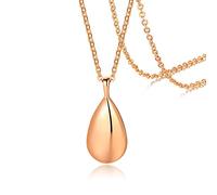 SLCHJX Nuova Vogue Urn Water Drop lacrimogena Collana in Acciaio in Acciaio in Acciaio Collar per Donne Uomini di Cenere Gioiello