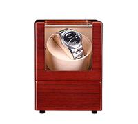 SLCHJX Nuovo Vento per Orologio a Singolo Orologio in Legno Laccato Che Si muove Motore Rotante a Batteria a Batteria o addattatore CA Automatico Meccanico Box