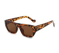 SLCHJX Occhiali da Sole a Cornice di Moda Quadrati di Moda Color Gocce da Sole Anti-UV