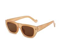 SLCHJX Occhiali da Sole a Cornice di Moda Quadrati di Moda Color Gocce da Sole Anti-UV
