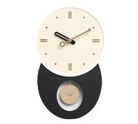SLCHJX Orologio da Parete Decorativo con Orologio da Parete a Parete in Legno a Pendolo Orologio da Parete Rustico Silenzioso Ideale per Il Soggiorno Non ticchettio