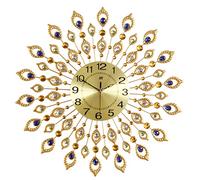 SLCHJX Orologio da Parete Orologio da Soggiorno Orologio Europeo Moderno Moderno Decorazione Europea di Pavone Orologio da Parete di Moda Muta