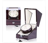 SLCHJX Orologio Meccanico Dual Watch Winder in Silenzio Motore Rotante Automobile Meccanico 18 18 19,5 cm (Bianco)