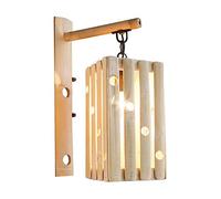 SLCHJX Pastoral Wall Lantern Personality Natural Bamboo Wall Lampada Cinese Restauranti Luce murale E27 Base Antique Tea Room Club Light Light Wall Light per Il corridoio Stylish