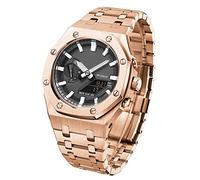 SLCHJX Per accessori kit mod GA2110SU-3A con copertura inferiore GA2100 Modello Oak All Metal Bezel Style Watch Bands