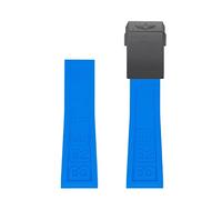 SLCHJX per Bande di Guardia 22mm 24mm Blu twinpro in Gomma in Gomma per vendicer navitimer World in Gomma Impermeabile Cinghia di Orologio Morbido con Fibbia