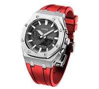 SLCHJX Per i kit MOD GA2100 GA2110, cornice cinturino a banda di orologi in metallo, accessori per la sostituzione della modding set Case d'argento