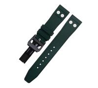 SLCHJX Per IWC Big Pilot PILOT Mark Portugieser cinturino con cinturino morbido , 20mm 21mm 22mm naturale fluorobber in gomma FKM con fascia di guardia rivetta