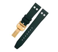 SLCHJX Per IWC Big Pilot PILOT Mark Portugieser cinturino con cinturino morbido , 20mm 21mm 22mm naturale fluorobber in gomma FKM con fascia di guardia rivetta