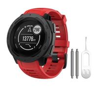 SLCHJX Per la banda dell'istinto, cinghia di orologio sostitutivo in silicone morbido compatibile con istinto 2/ solare/tattica di guardia