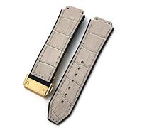 SLCHJX Per la cinghia di orologi della serie Big Bang Classic Fusion Universe Hublot , Braccialetti di pelle di vite da 25-19 mm di venera