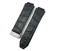 SLCHJX Per la cinghia di orologi della serie Big Bang Classic Fusion Universe Hublot , Braccialetti di pelle di vite da 25-19 mm di venera