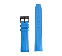 SLCHJX Per un cinghia di cinguetta da cinguetta per cinghia di moonswatch per giunto di campione Omega X da donna da 20 mm Bracciale all'estremità curva in silicone in gomma