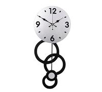 SLCHJX personalità Orologio da Parete Moderno Orologi da Parete semplici con Pendolo, per la Cucina Camera da Letto Domestica di Arte nordica Orologi Decorativi Non ticchettio