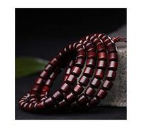 SLCHJX Piccola foglia di sandalo rosso a stella in oro full perle vecchie materiale vecchio densità di pollo rosso sangue 108 perle di preghiera Bracciale