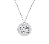 SLCHJX Regali Femminili da Ragazza tu Sei Il Mio Sole, Collana a Ciondolo Compleanno di Compleanno di San Valentino per Il Ringraziamento di Natale per Moglie Fidanzata Mamma Figlia Zia Nipote Nipote