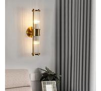 SLCHJX Rubinetto Moderno Lampada da Parete in Cristallo di Lusso Oro Luce a LED e14 lampadine compatibili con Soggiorno Camera da Letto studiare Gli apparecchi di Illuminazione per la casa