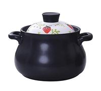 SLCHJX Terracotta Casserole Pot in Ceramica Casserole Clay Cooking Pentola con Copertura Resistente alla Temperatura