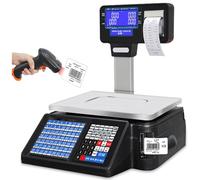 SLDAGe Scalefor dei Negozi al Dettaglio E dei Supermercati di Calcolo Digitale, Visualizzazione LCD per Il Prezzo E L'imballaggio Accurati del Prodotto,Weigh+Scanner