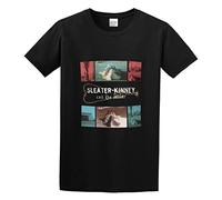 Sleater Kinney Men Adult Short Sleeve Black L