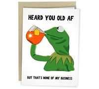 Sleazy Greetings Funny Meme Birthday Card For Him Or Her | 30th 40th 50th Birthday Card | Old AF Card
