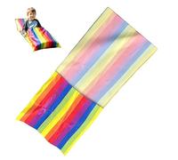 Sledding Mat for Kids,Interactive Waterproof Fun Rainbow Bag - Snowboard Training Mat,for Sledding Sand Dunes Beach Grass Floor Exercise Balance Family Time Outdoor