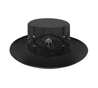 SLEDEZ Cappelli Steampunk Gotici Unisex Cappello Magico Unisex Punk Cappello a Cilindro da Gentiluomo