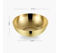 SLEDEZ Ciotole Per Mescolare In Cucina Insalatiera for catering, ciotola for frusta, ciotola for cottura al forno e pasta(Gold)