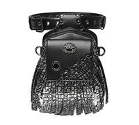 SLEDEZ Marsupi Steampunk Marsupio da uomo Punk Marsupio da esterno in pelle Pu Borsa da donna con nappe