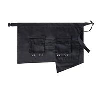 SLEDEZ Mezzo Grembiule Grembiule da lavoro in denim for uomo e donna, ristorante, cucina, cibo occidentale, caffetteria(Black)