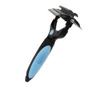 Sleek Design Dog Brush, Pet Grooming Comb, Portable Dog Grooming Rake, Cat Shedding Comb 18,8 x 10,4 x 3 cm per capelli lunghi, Shedding and Tangles, Dogs and Cats, Green, Blue, Pink Color