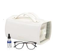 Sleek Design Makeup Brush Travel Case, Waterproof Makeup Brush Bag, Leather Cosmetic Bag, Decorative Compartments Makeup Bag 25x12x12cm for Home, Indoor, Pink, Black, White, Brown Color