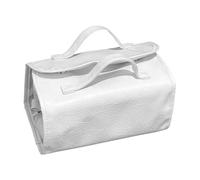 Sleek Design Travel Makeup Bag, Waterproof Toiletry Bag, Large Capacity Makeup Organizer, Roll Up Travel Bag 24x12cm for Women, Indoor, Present, Outdoor, White, Gray, Black, Tan Color