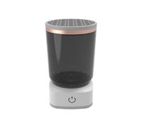 Sleek Electric Brush Cleaner, Usb Fast Cosmetic Brush Cleaner, Automatic Brush Cleaner Spinner, Fast Electric Brushes Dryer 16x9cm for Present, Indoor, Outdoor, Transparent, Gray Color