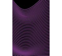 Sleek Neon Composition Notebook - Retro Vibrant Purple Lines Cover - 100 pages, 6x9 inches: 100-Page Lined & Grid Composition Book with Black Cover ... - Perfect for Students, Creatives, and Gifts