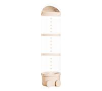Sleek Transparent Design Stuffed Animal Storage Tube, Transparent Toy Storage Box, Plush Doll Organizer, Toy Display Storage Box for Toys, Bed Room, Toys Display Cabinet, Green, White Color