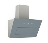 Klarstein SleekAir Cappa Cucina - 60cm Cappa Inclinata, Touch Control, 686 m³/h, A++ Efficienza Energetica, LED 5W, Silenziosa 67 dB, Acciaio Inox, Scarico & Ricircolo