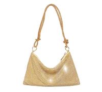 SLEEKEE 1 borsa da donna, con paillettes, alla moda, da sera, da donna, da sera e pochette, per matrimoni, balli, feste, cocktail (oro), gold